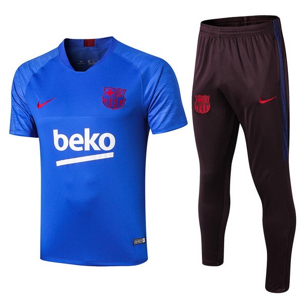 Entrenamiento Barcelona Conjunto Completo 2019/20 Azul Marron